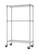 Alt View 18. TRINITY - EcoStorage 5-Tier 30x14x72 Modular Commercial Wire Shelving NSF w/ Baskets & Wheels Chrome - Chrome.