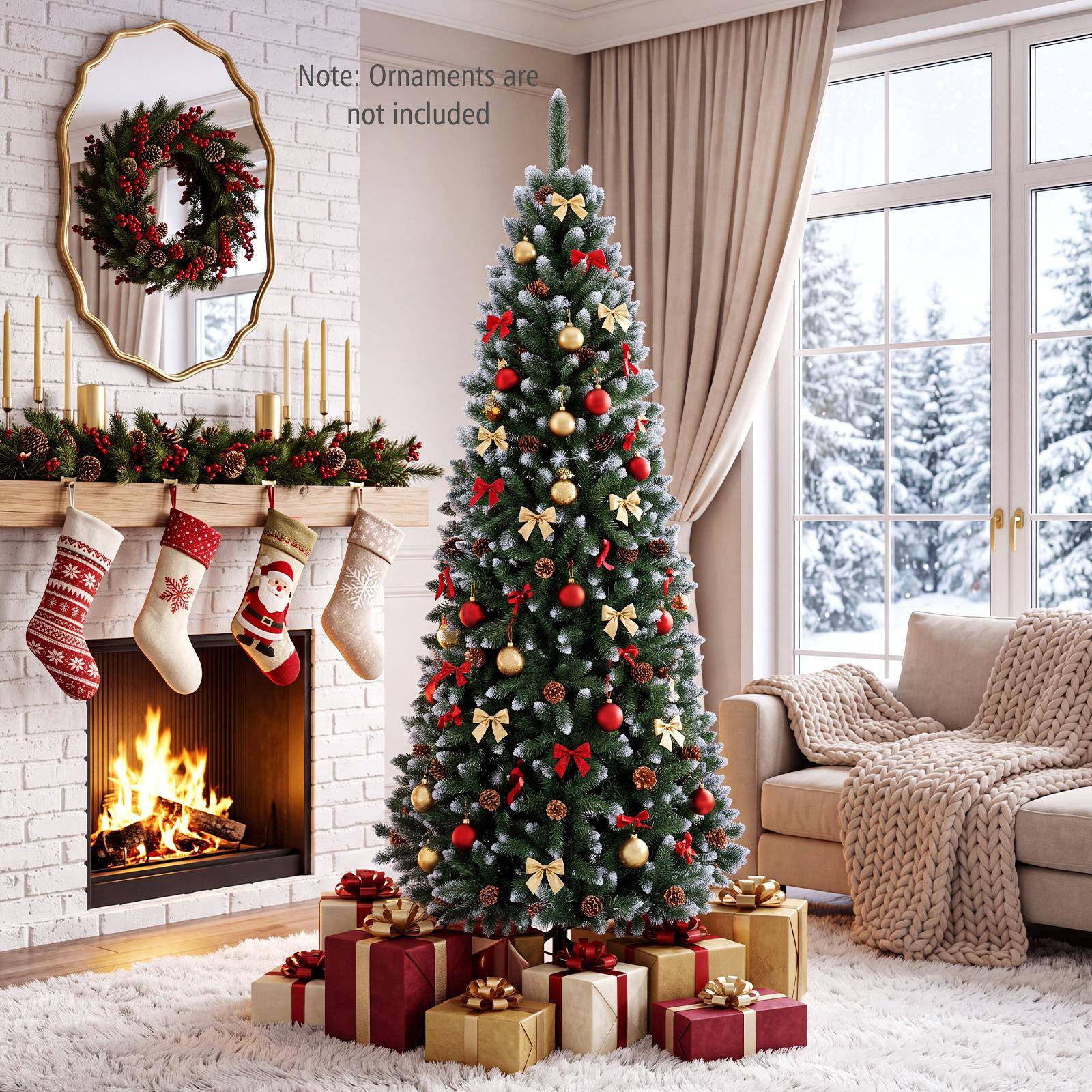 Note: Ornaments are not included