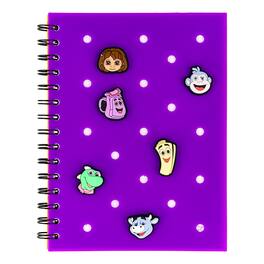Nickelodeon - Dora The Explorer Notebook With Pop Charms and 160 Dotted Sheets - Purple