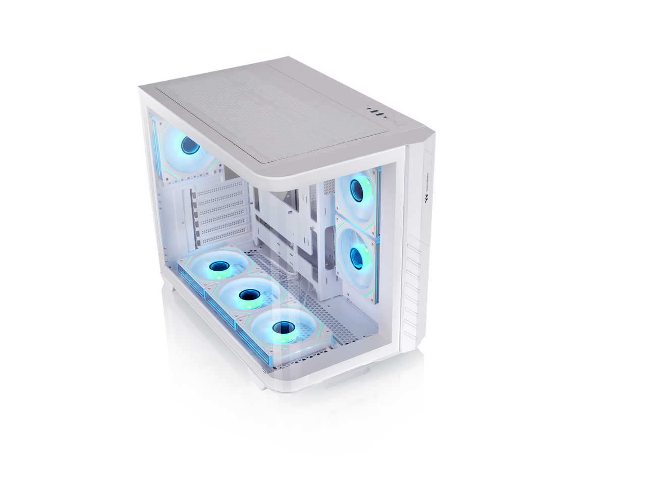 Alt View 1. Thermaltake - vision 330 cr argb white case - Snow.