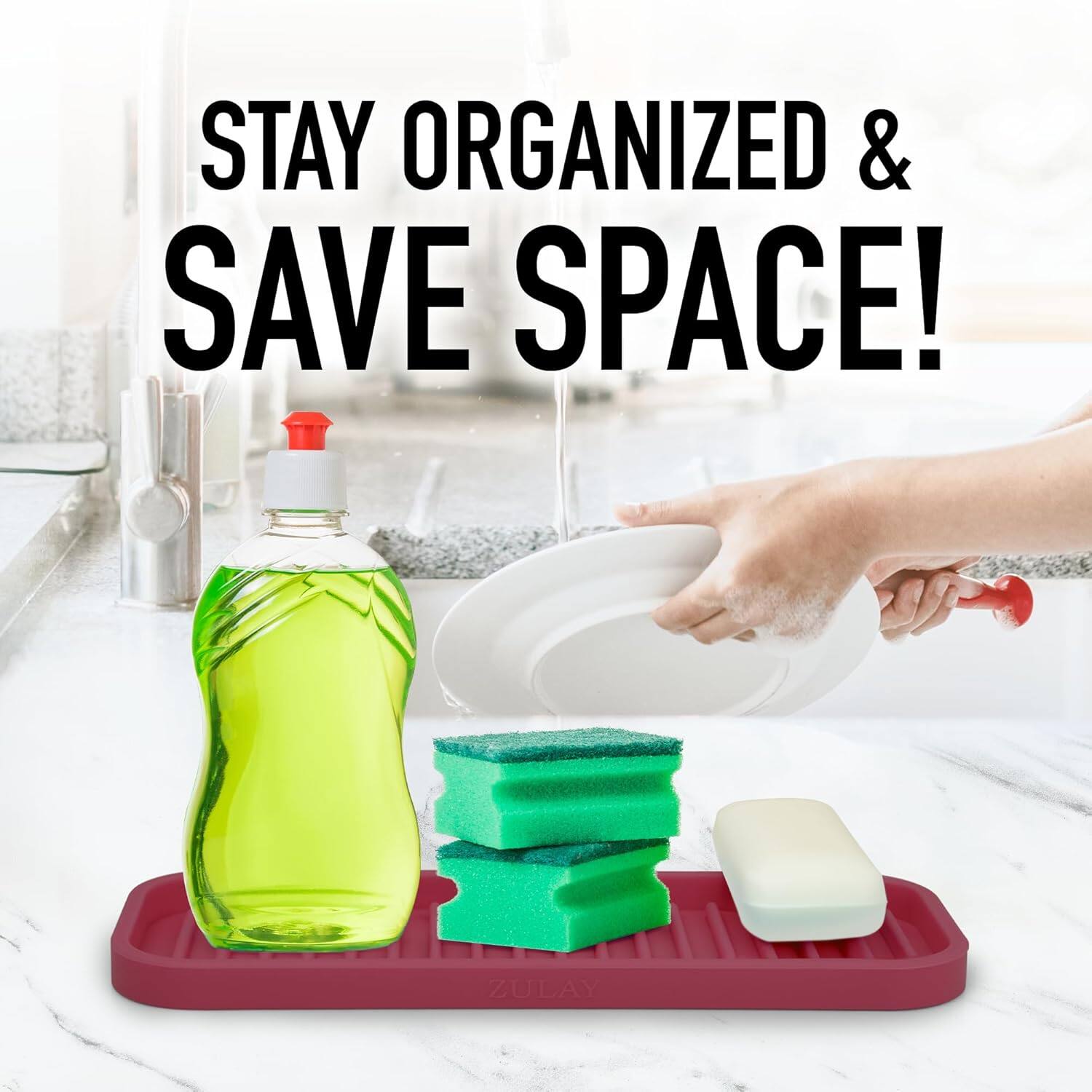 STAY ORGANIZED & SAVE SPACE!