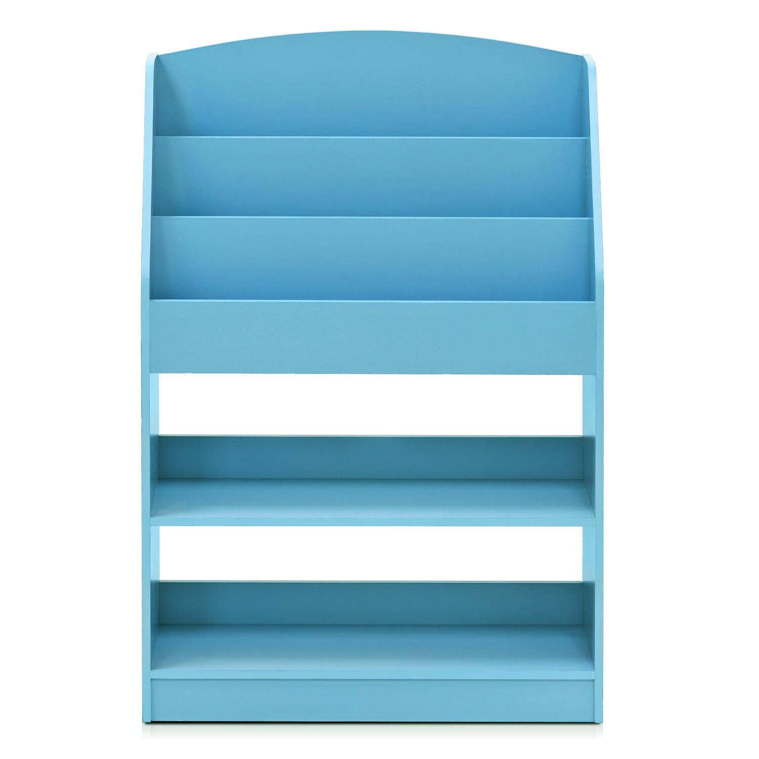 Alt View 1. Furinno - Lova MagazineBookshelf with Storage - Light Blue.