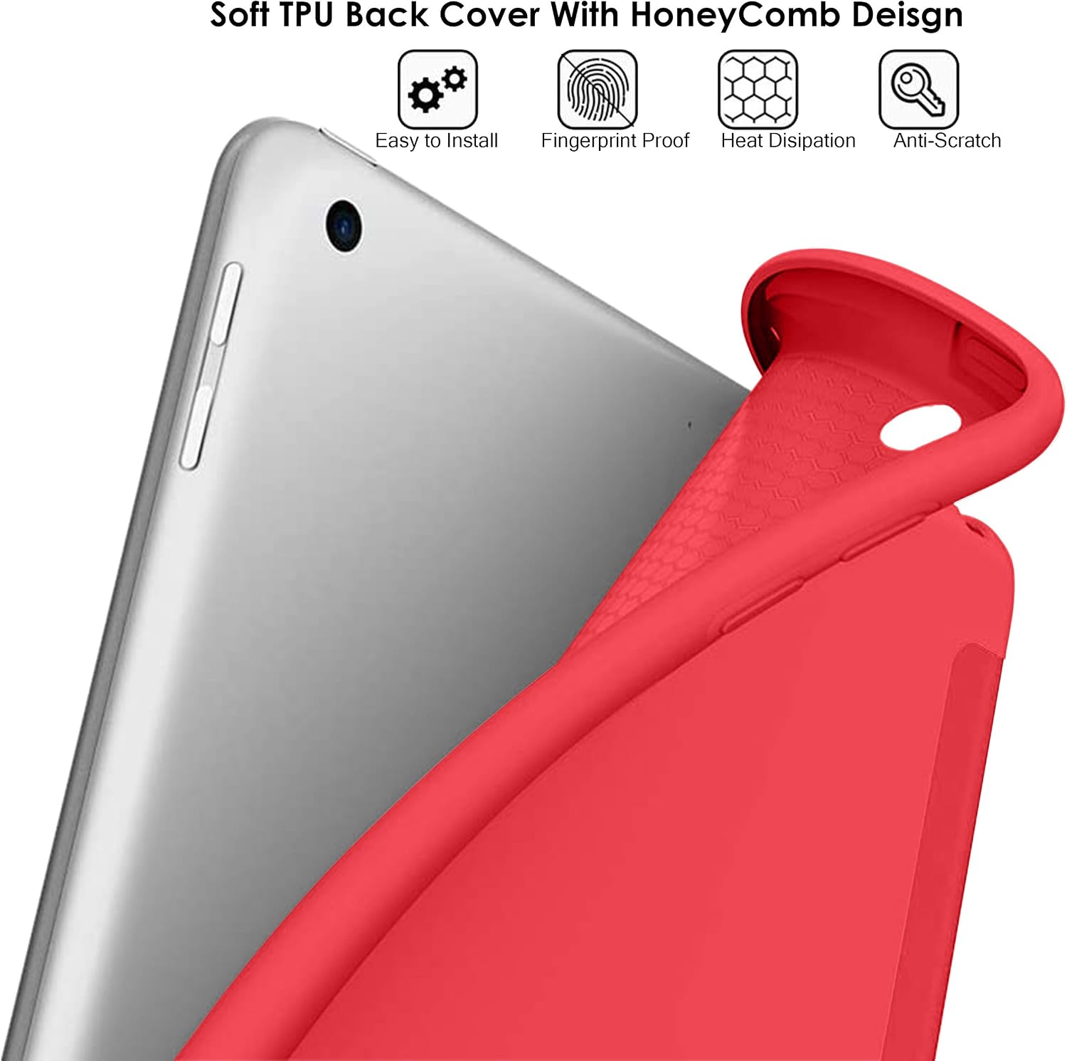Soft TPU Back Cover With HoneyComb Design  
Easy to Install  
Fingerprint Proof  
Heat Dissipation  
Anti-Scratch