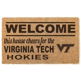 Jardine - Virginia Tech Hokies 18" x 30" Welcome Doormat - Brown
