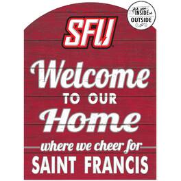 Jardine - Saint Francis Flash 16'' x 22'' Indoor/Outdoor Marquee Sign - Red