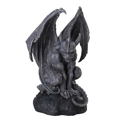 Front. Pacific Trading - Vraskod The Sentinel Stone Gargoyle Sculpture Statue 12 Inch Tall.