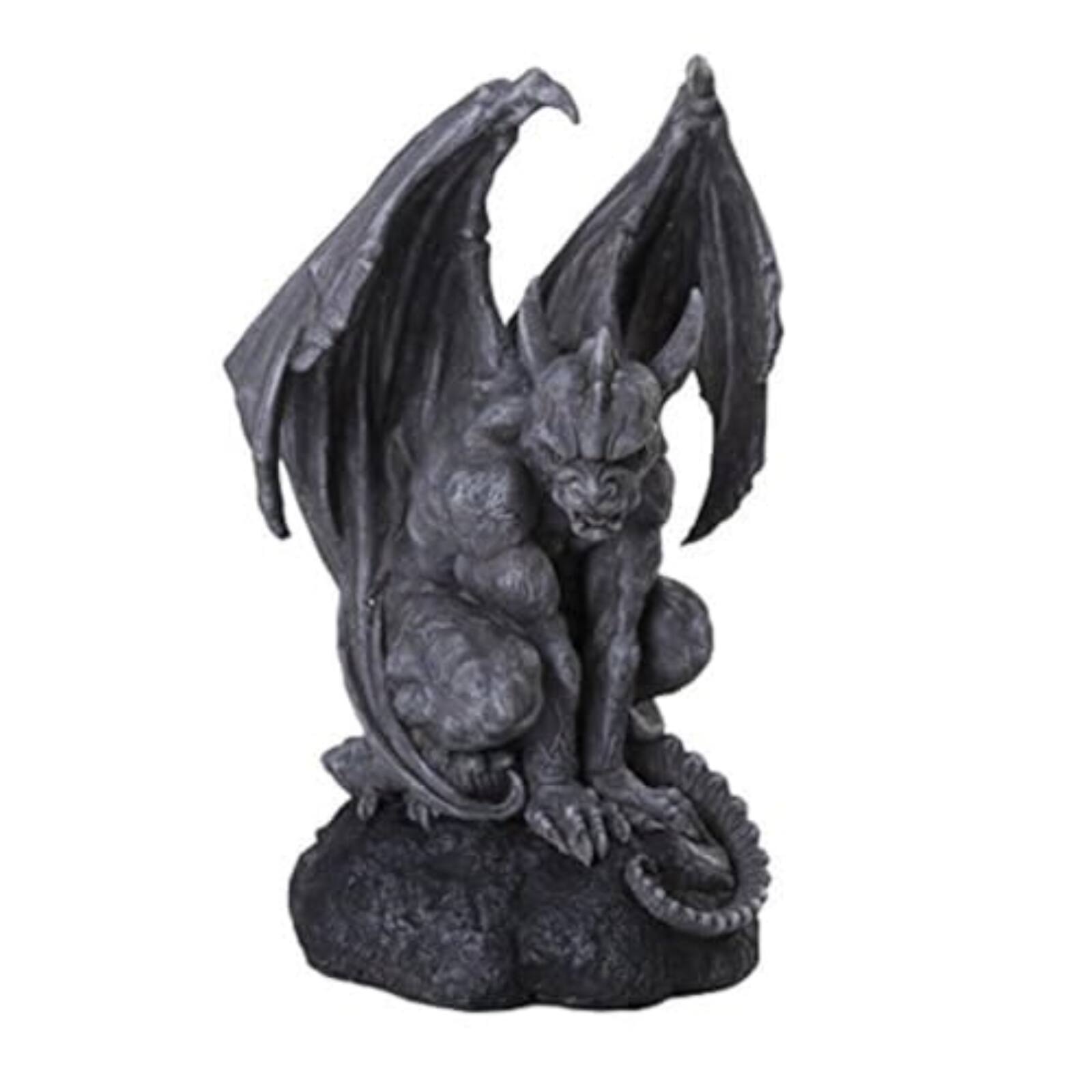 Front. Pacific Trading - Vraskod The Sentinel Stone Gargoyle Sculpture Statue 12 Inch Tall.