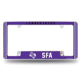 Rico Industries - Stephen F Austin Lumberjacks Chrome Metal License Plate Frame with Full Frame Team Color Graphics - Multi