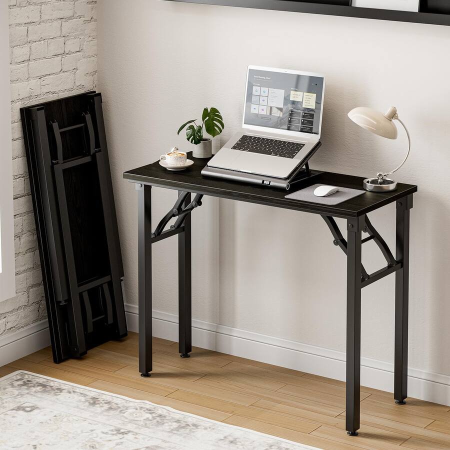 Stora Computer JETRANSPORT Small Folding Computer Desk Portable 35.8 Inch Foldable ...