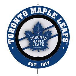 Evergreen Enterprises - Toronto Maple Leafs 15" LED Round Metal Lit Wall Sign - Multicolor