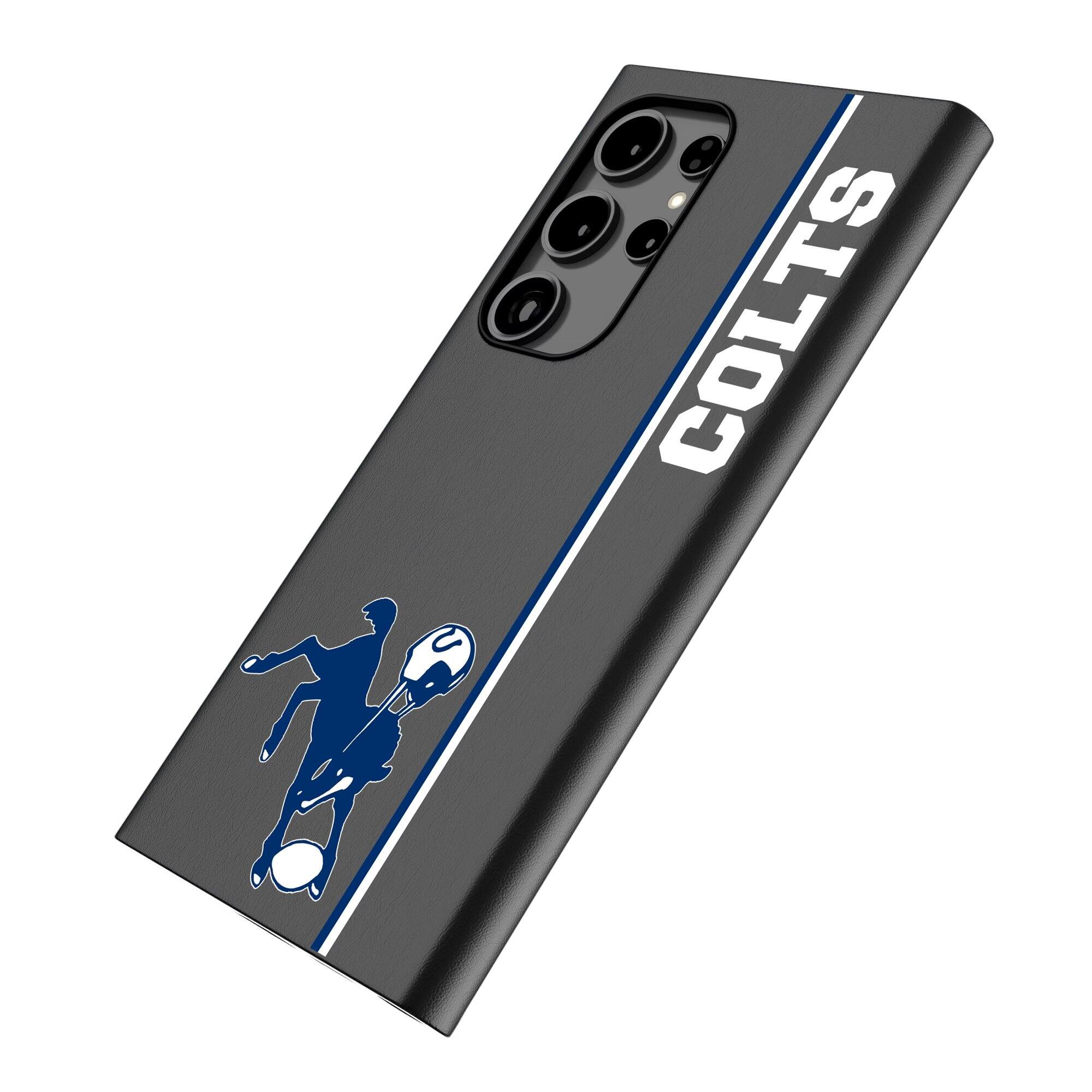Alt View 1. Keyscaper - Baltimore Colts Gridiron-Classics Galaxy Magnetic Bump Case - S24 Ultra - Black.