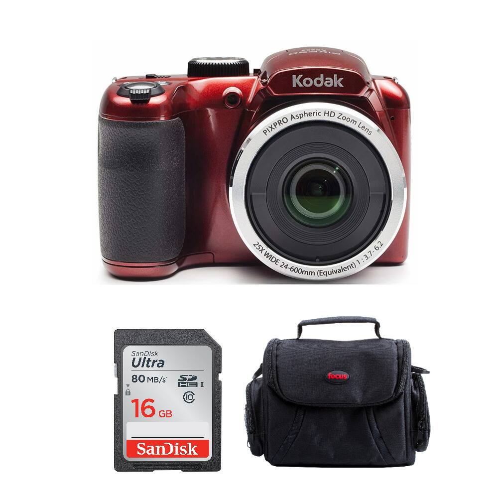 Kodak PIXPRO AZ255 Astro Zoom 16MP Digital Camera with 32 SD Card