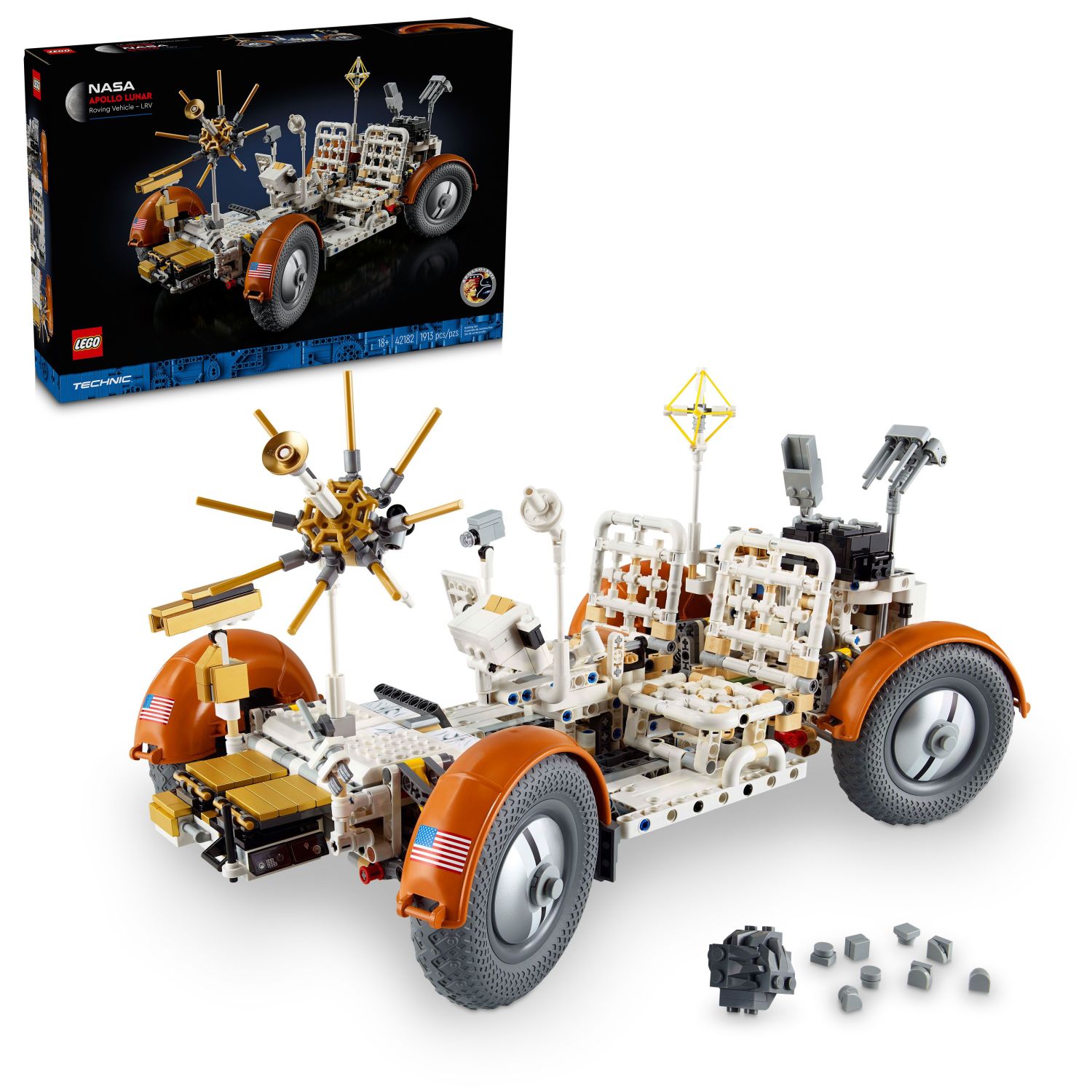 LEGO - Technic NASA Apollo Lunar Roving Vehicle – LRV Space Set 42182 - Front_Zoom