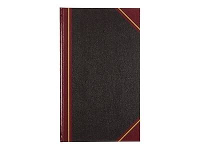 Front. National Brand - Rediform Texhide Record Book, 500 Pages, Black - Black.