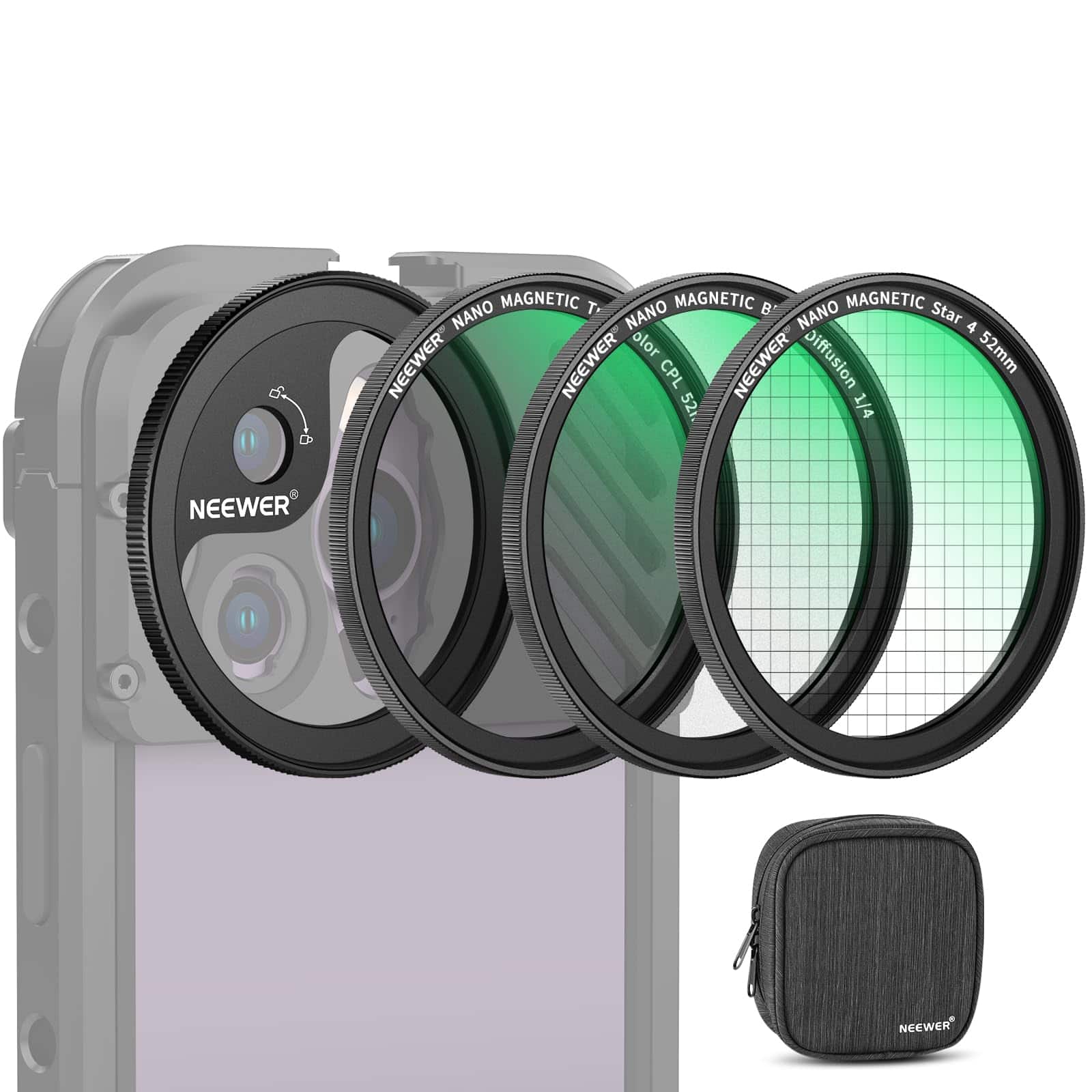 Neewer - 52mm Magnetic 3-in-1 Phone Filter Kit price history on PriceWatchPro
