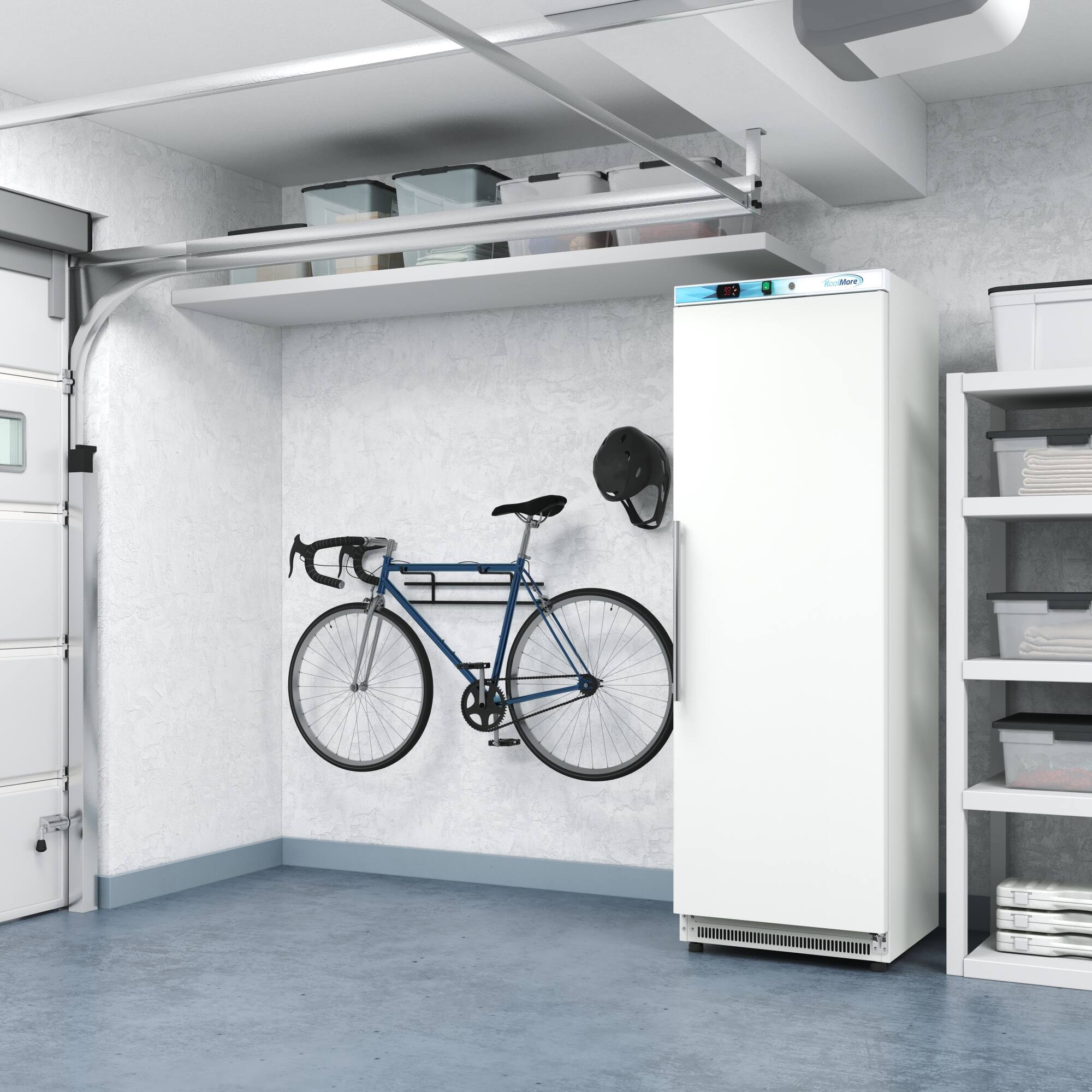 Alt View 4. Koolmore - 12 Cu. ft. Commercial Reach in Refrigerator in White - Manual Defrost - White.