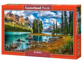 Castorland - 4000 Piece Jigsaw Puzzles, The Spirit Island, Landscape, Icelandic nature, Adult Puzzles, C-400188-2 - Red