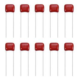 Unique Bargains - 20pcs 0.022uF 100V CBB21/CBB22 Metallized Polypropylene Film Capacitor Kit for Electronics - Red