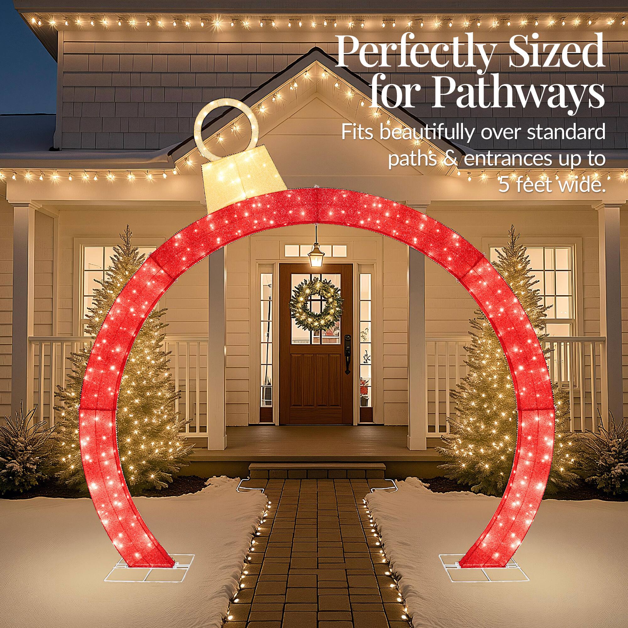 Perfectly Sized for Pathways  
Fits beautifully over standard paths & entrances up to 5 feet wide.