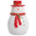 Front. Gibson - Gibson Home Jolly Plenitude 7.5" Snowman Cookie Jar - Multi.