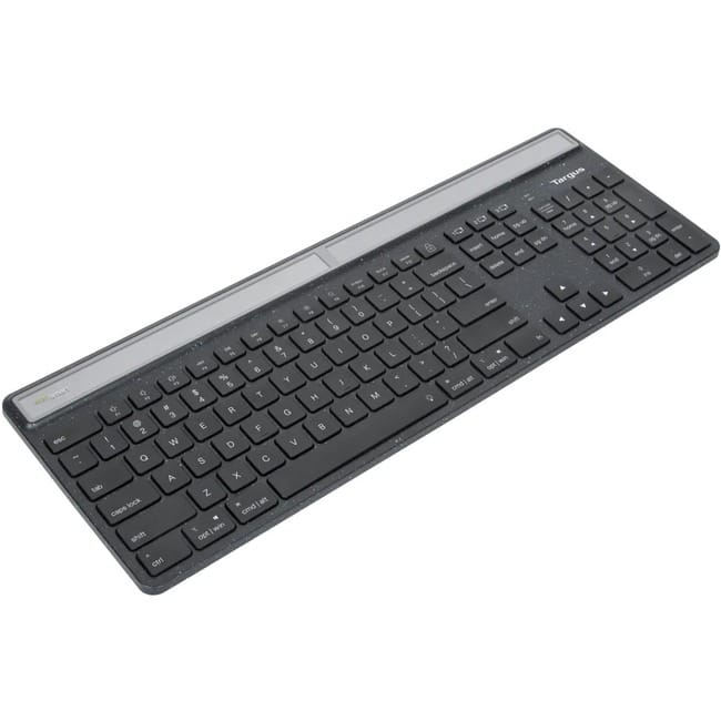 Targus - Sustainable Energy Harvesting EcoSmart Keyboard - Wireless Connectivity - Bluetooth - Full-size - 5 - 104 Key(s) - Macaron