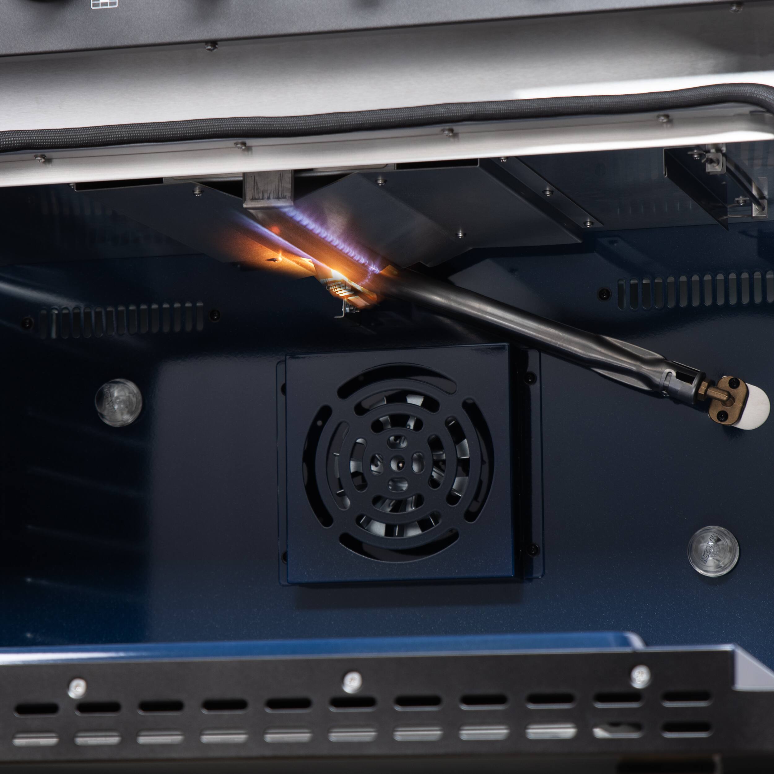 Alt View 14. Forno Appliances - Massimo 5.36 Cu. Ft. Freestanding Gas Convection Range with Air Fryer Kit, Wok Support & Griddle - Black.