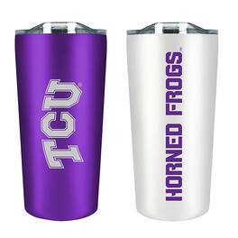 The Fanatic Group - TCU Horned Frogs 18oz. Soft Touch Tumbler Two-Piece Set - Multicolor
