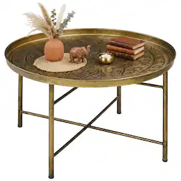 Homcom - Table for Living Room - Gold