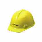 Front. Red Tool Box - Stanley Jr. Hard Helmet | Real Tools for Kids - Yellow.