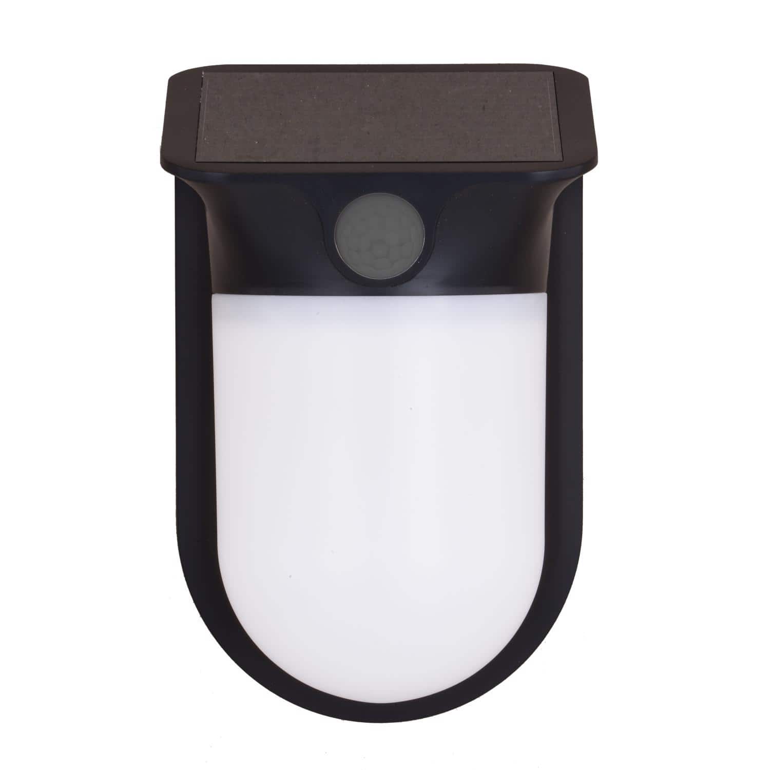Dual - Dualux Motion-Sensing Solar Powered LED Black Security Wall Light