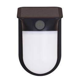 Dual - Dualux Motion-Sensing Solar Powered LED Black Security Wall Light