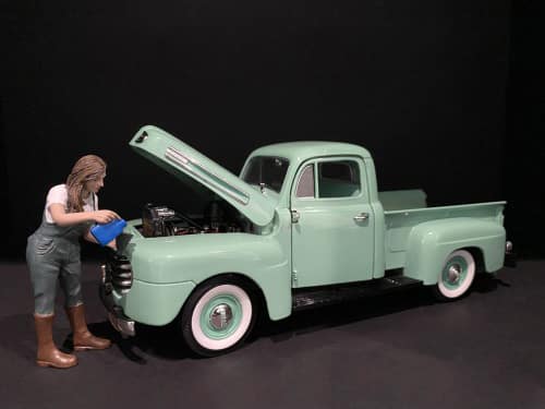Car Girl in Tee Kylie Figurine for 1/18 Scale Models by American Diorama price history on PriceWatchPro