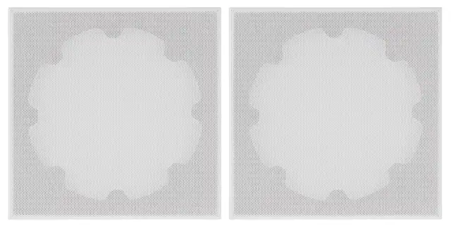 Front. Sonance - XPC-6SQ-T - Visual Experience Extreme 6" Medium Micro-Trim Square Adapter with Grille (2-Pack) - Paintable White.