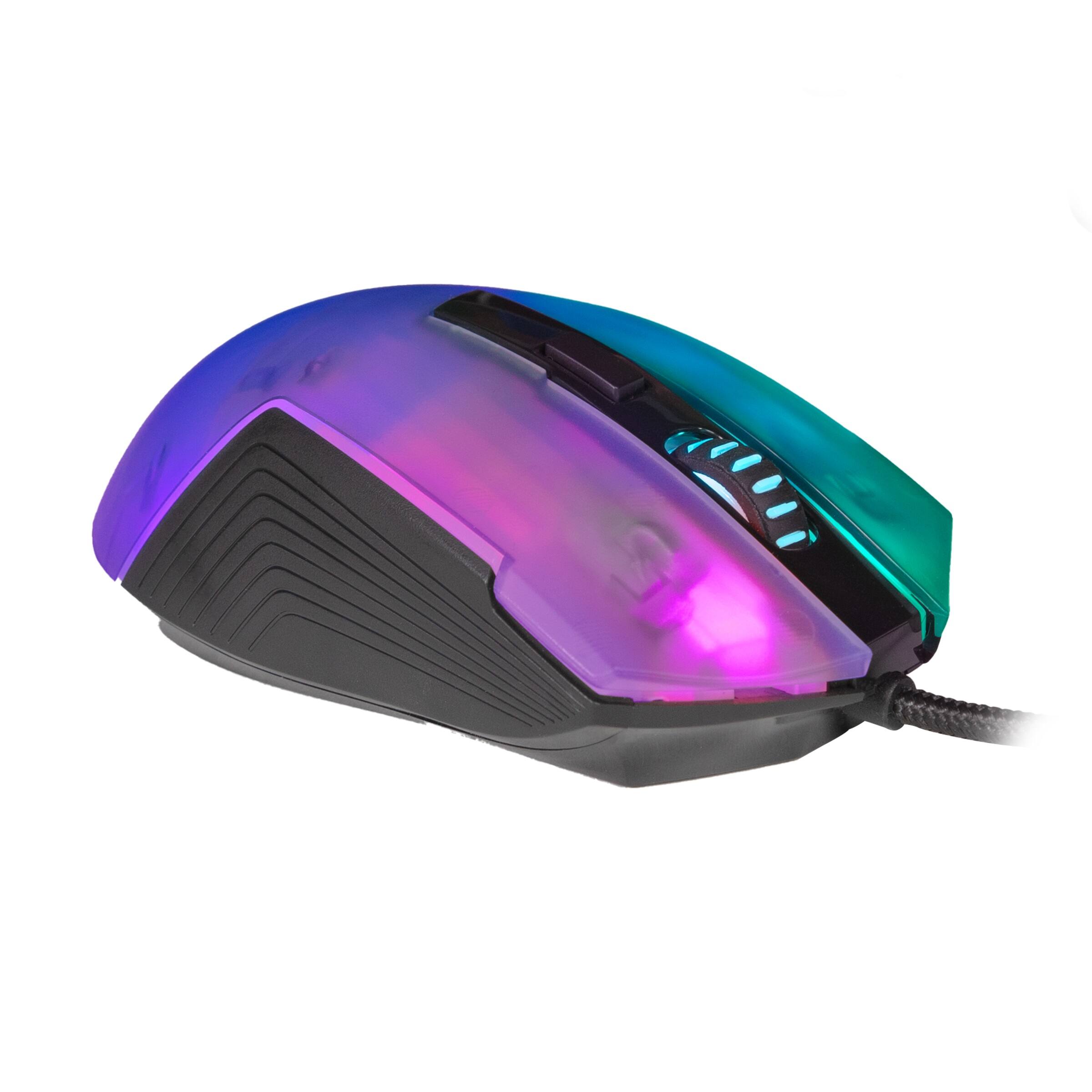 Alt View 14. iBUYPOWER - iBUYPOWER - Chimera KM7 Full-Size Wired Membrane RGB Keyboard and Optical Mouse Bundle - Black.