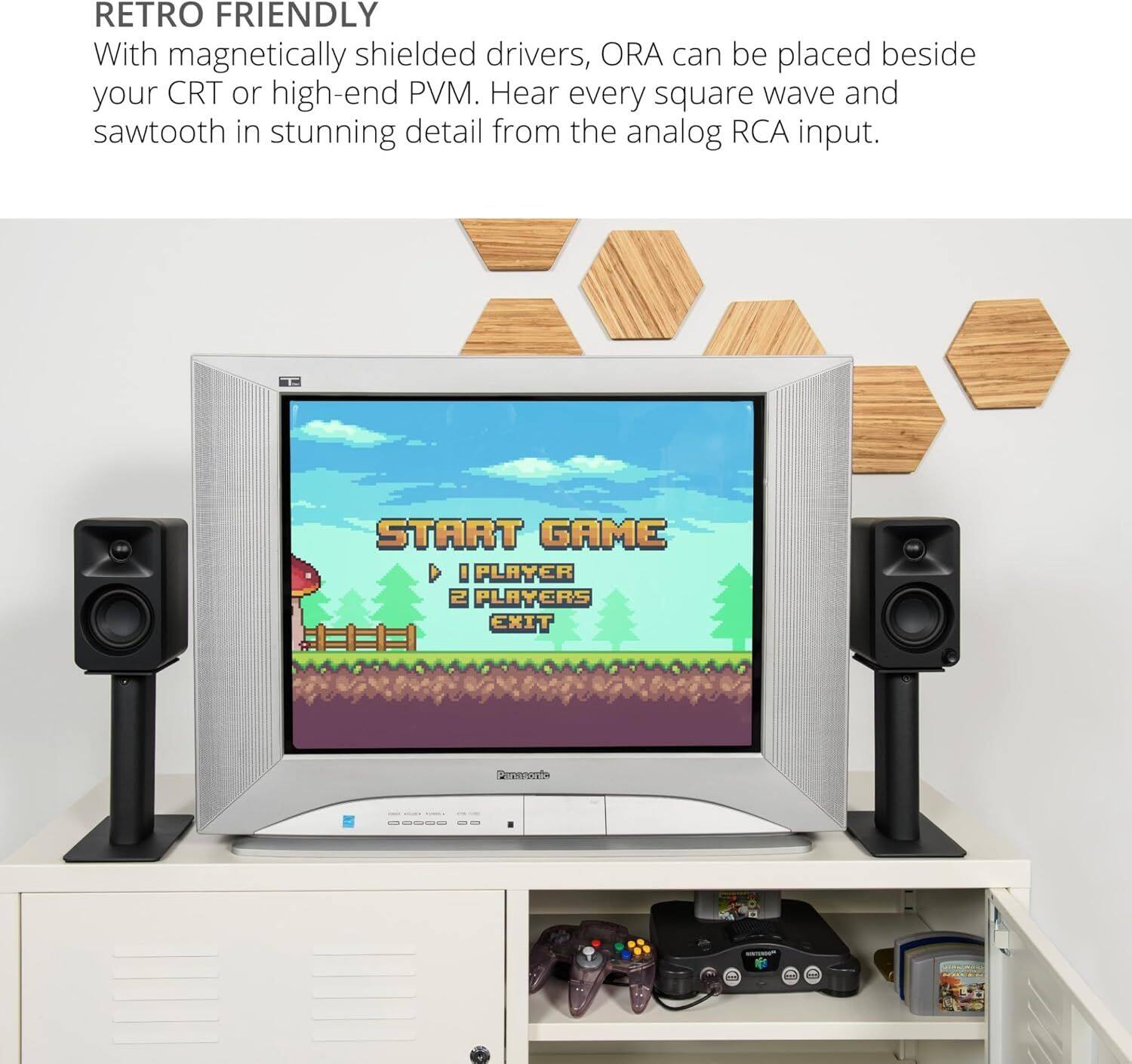 Kanto ORA 100W Powered Reference Desktop Speakers with USB C Input