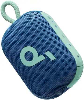 Front. Soundcore - by Anker Select 4 Go IP67 Waterproof-Dustproof Floatable Ultra-Portable Bluetooth Speaker with 20H Playtime - Blue.
