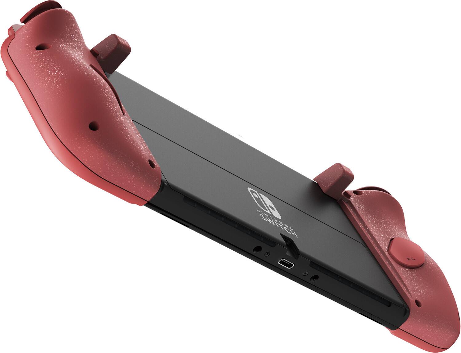 Alt View 3. Hori - Controller - HORI Split Pad Compact - Apricot Red:  Officially Licensed by - Multicolor.