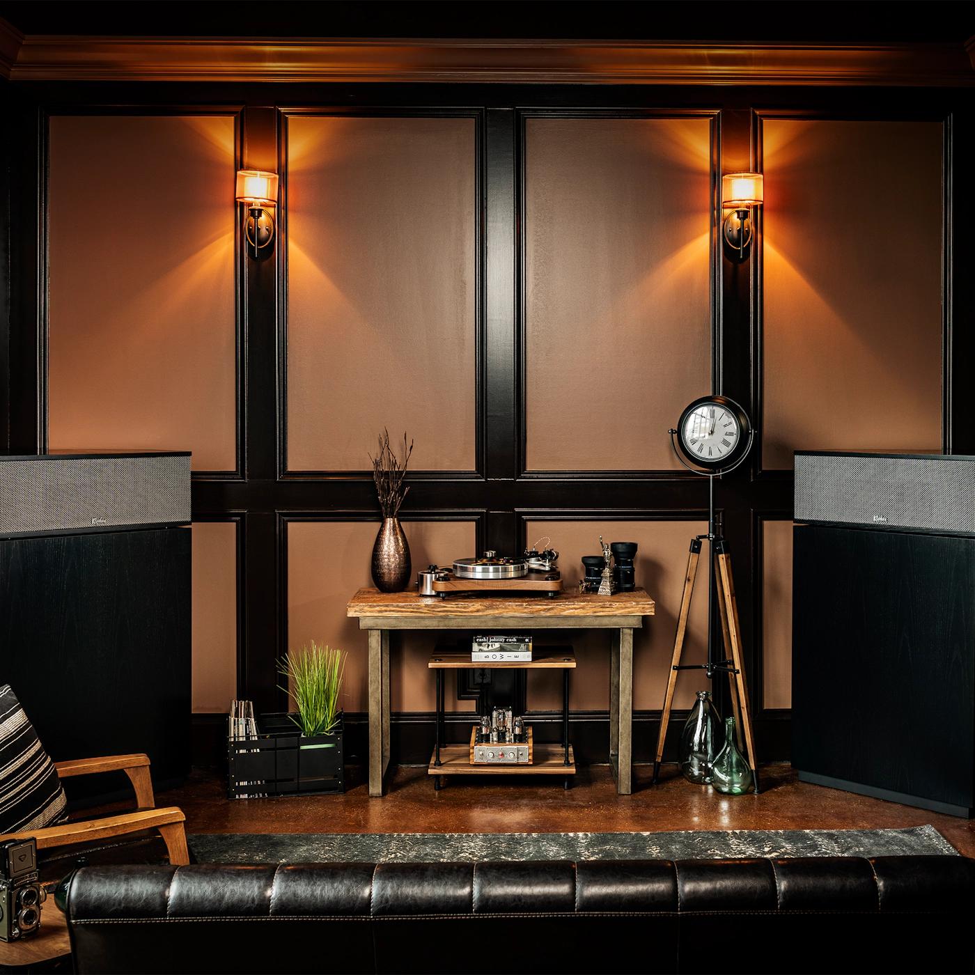 Alt View 2. Klipsch - Klipsch Klipschorn AK6 Three Way Floor Standing Black Loudspeaker (Pair).