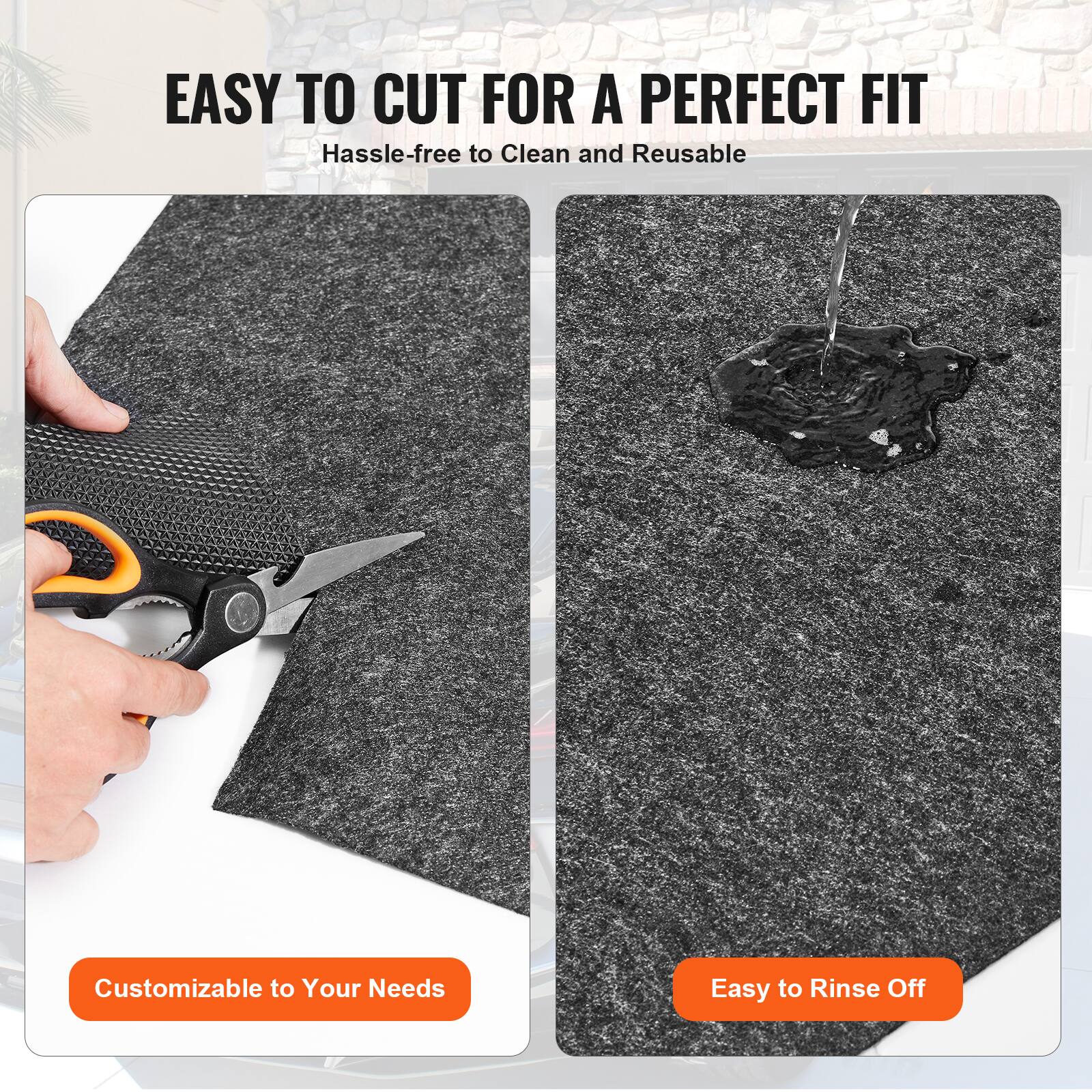EASY TO CUT FOR A PERFECT FIT
Hassle-free to Clean and Reusable
Customizable to Your Needs
Easy to Rinse Off