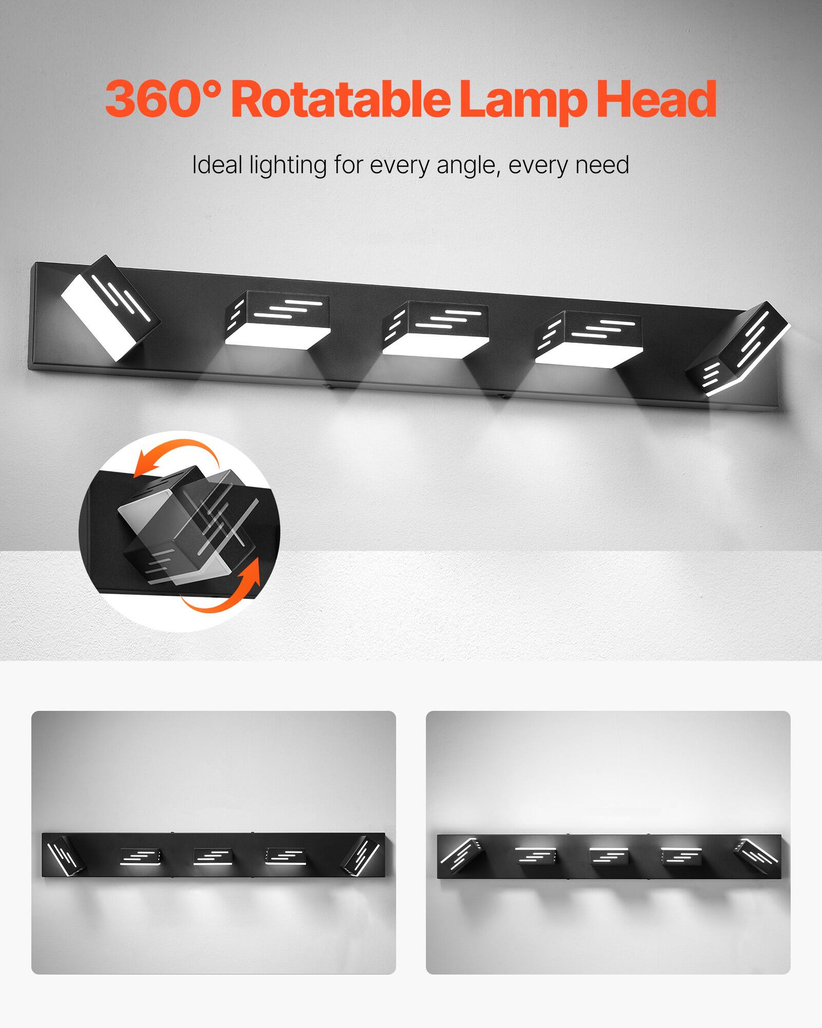 360° Rotatable Lamp Head
Ideal lighting for every angle, every need