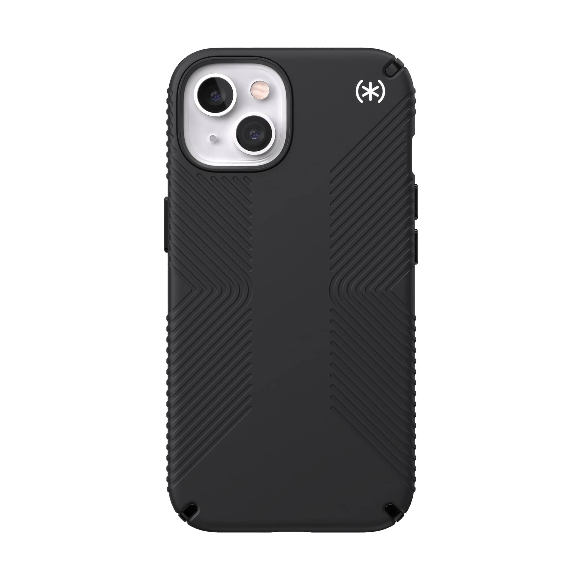 Front Zoom. Speck - Presidio2 Grip with Magsafe for iPhone 13 - Black/White.