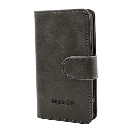 Front. Samvix - Samvix Leather Book Case for Q6 Music Player (Gray).