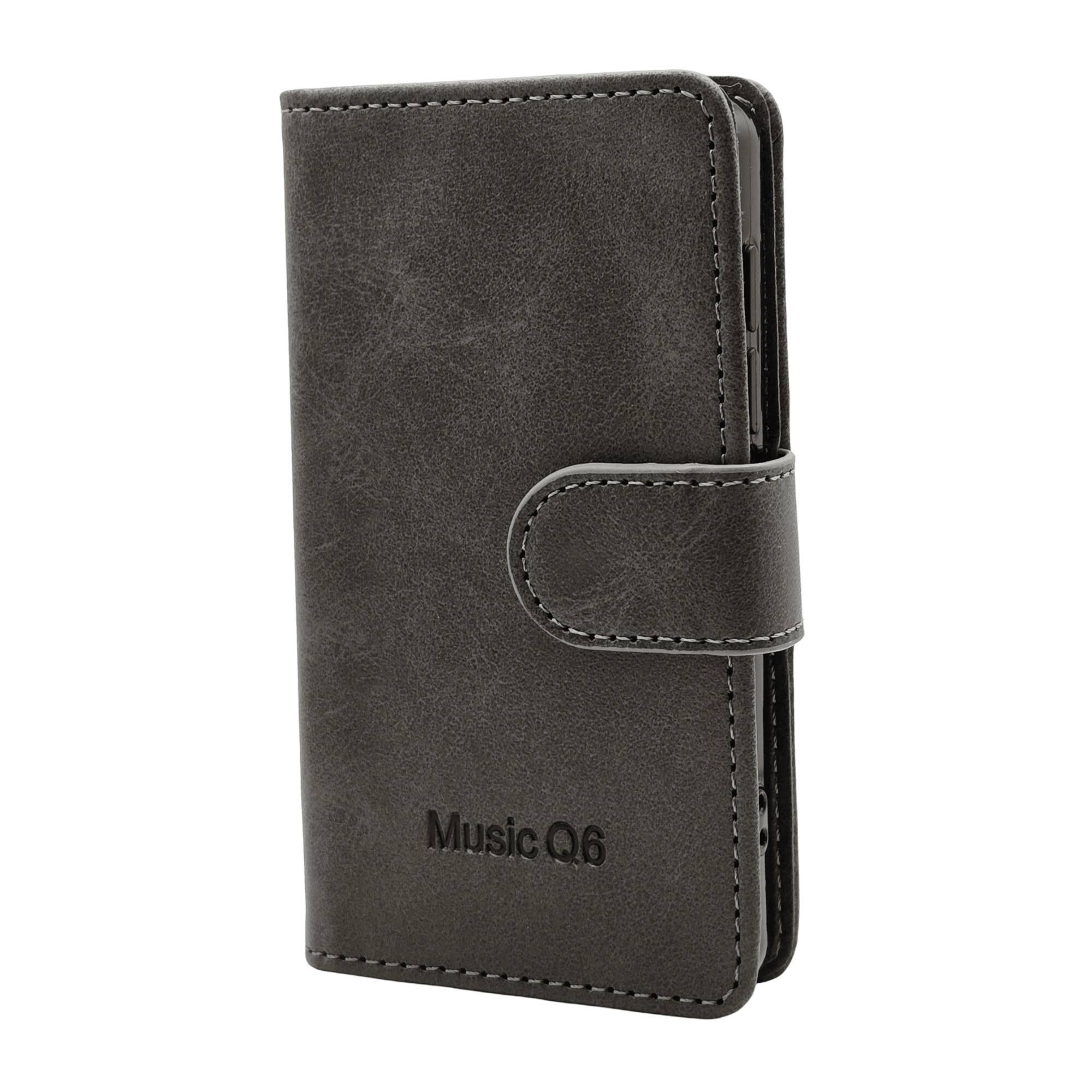Front. Samvix - Samvix Leather Book Case for Q6 Music Player (Gray).