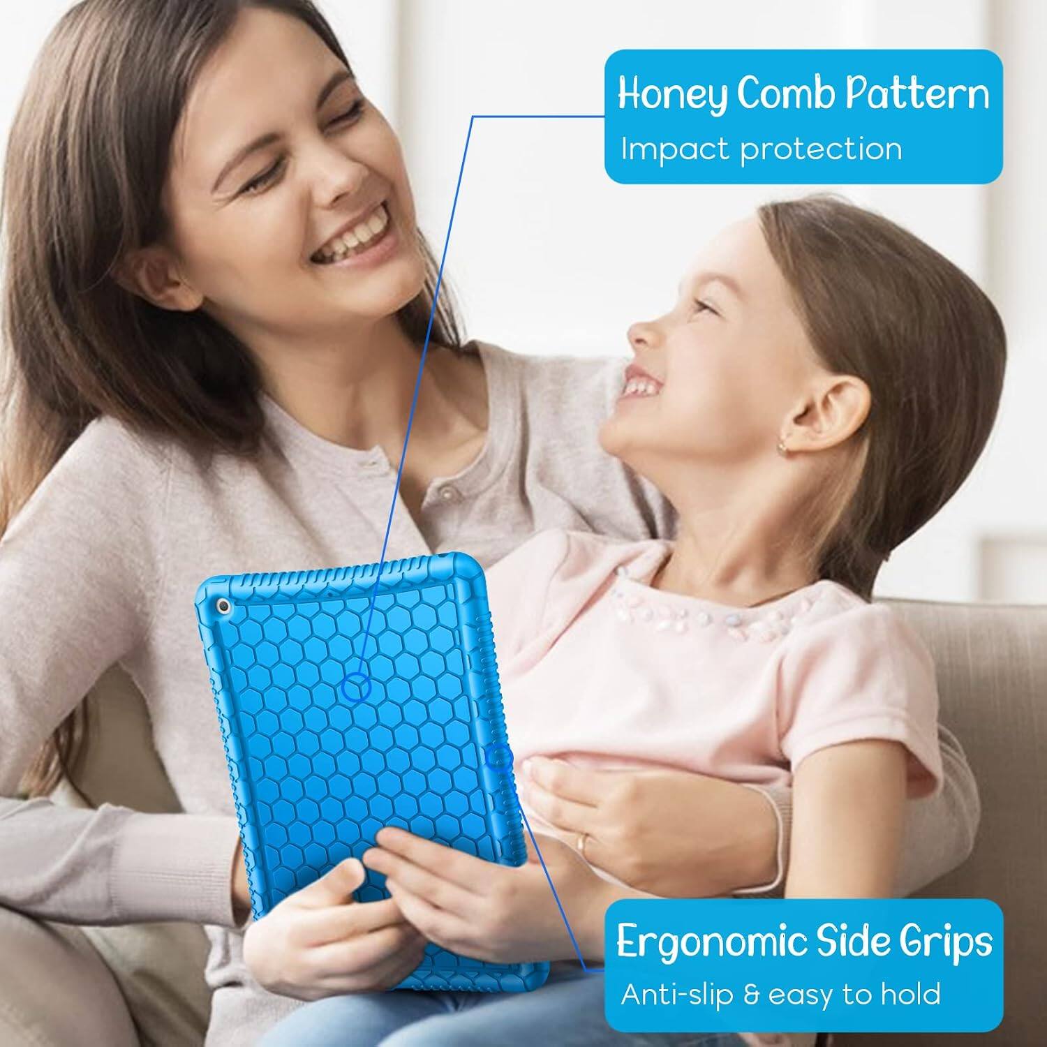 Honey Comb Pattern  
Impact protection

Ergonomic Side Grips  
Anti-slip & easy to hold