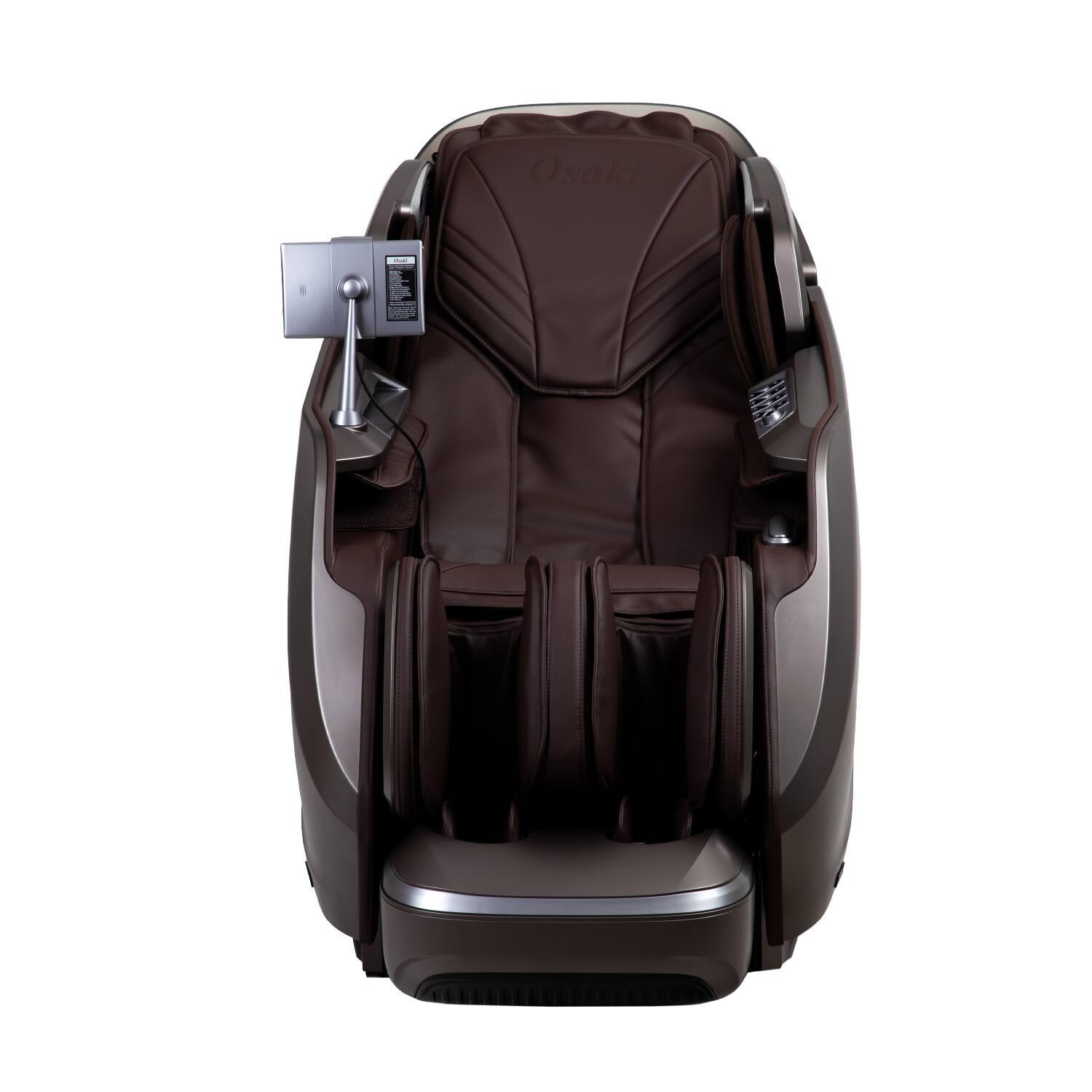 Angle. Osaki - Platinum - Avalon 4D Zero Gravity Massage Chair with AI Stress Detection - New Brown.