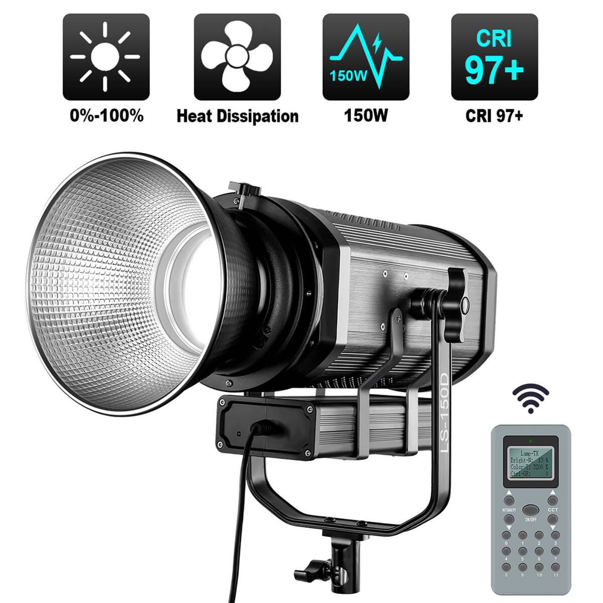0%-100%  
150W Heat Dissipation  
150W  
CRI 97+  
CRI 97+  
LS-150D  
Lamg-TX  
Iridt 13  
1  
Colora: 3200  
CCT Y  
1ROVC Y