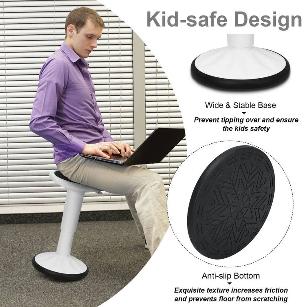 Kid-safe Design

- Wide & Stable Base
  - Prevent tipping over and ensure the kids' safety

- Anti-slip Bottom
  - Exquisite texture increases friction and prevents floor from scratching