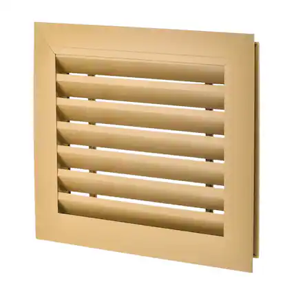 Front. Unique Bargains - 12" x 10" Door Air Vent Cover, Anodized Aluminum Alloy Louvered Grille Guard for Cabinet Wardrobe Door - Black.