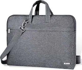 Vulpecula Spade - Laptop Bag 17 17.3 Inch Water-resistant Laptop Sleeve Case with Shoulder Straps & Handle - Gray