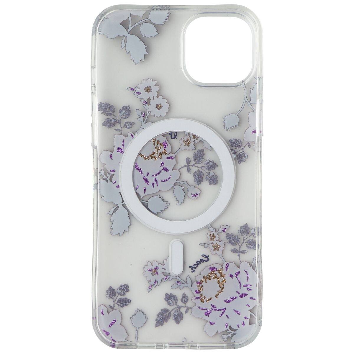 Alt View 1. Coach - Coach Protective Hardshell Case for MagSafe for iPhone 14 Plus - Moody Floral - Clear.
